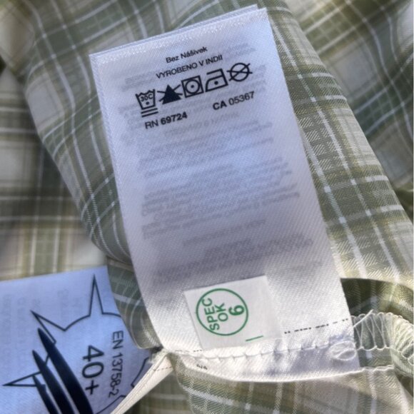 Columbia Plaid LS Shirt Womens 2X Green New Omni Wick Shade Fishing - Picture 12 of 16